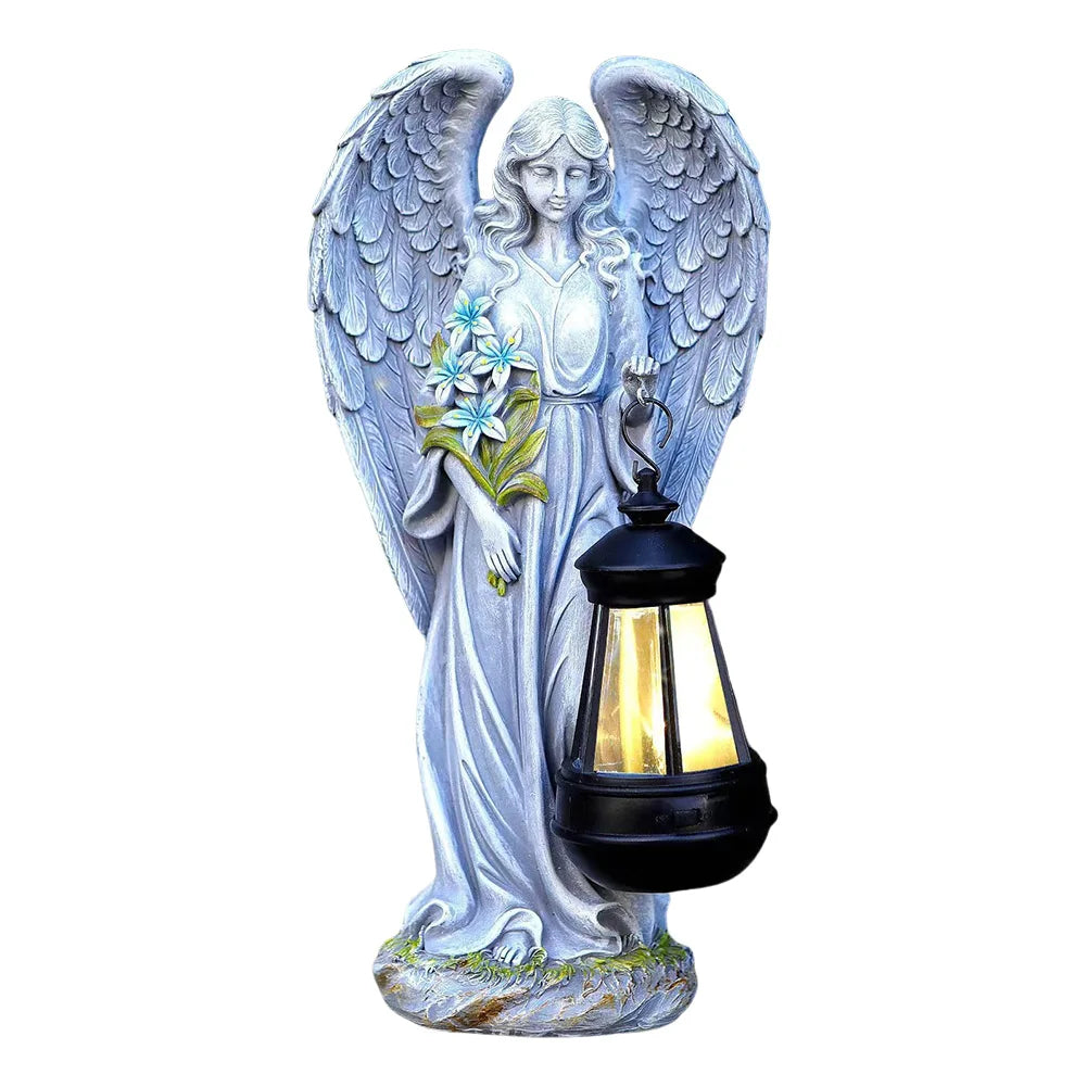 Solar Powered Decorative Angel Lantern