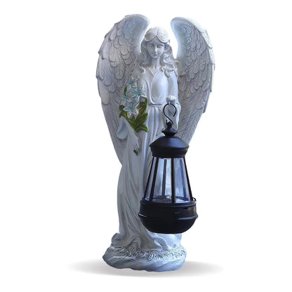 Solar Powered Decorative Angel Lantern