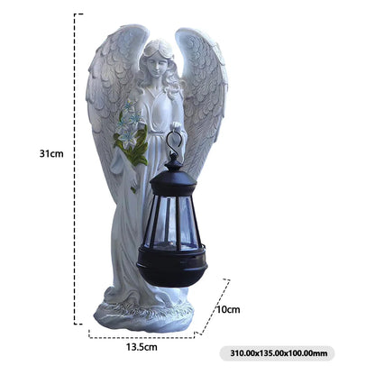 Solar Powered Decorative Angel Lantern